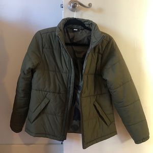 REI Puffer Jacket Olive Green